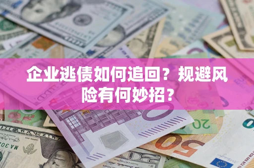 武汉企业逃债如何追回？规避风险有何妙招？