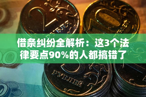 武汉借条纠纷全解析：这3个法律要点90%的人都搞错了