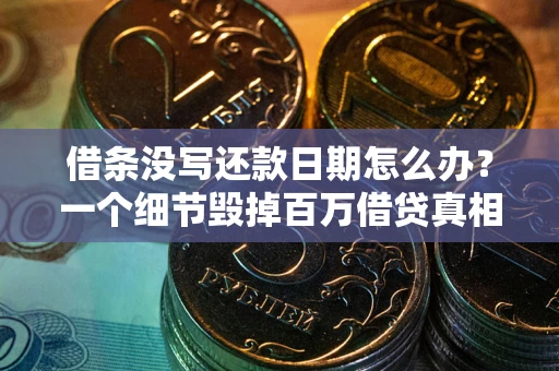武汉借条没写还款日期怎么办？一个细节毁掉百万借贷真相