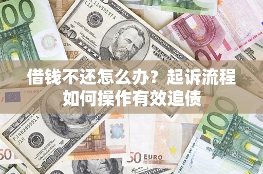 武汉借钱不还怎么办？起诉流程如何操作有效追债