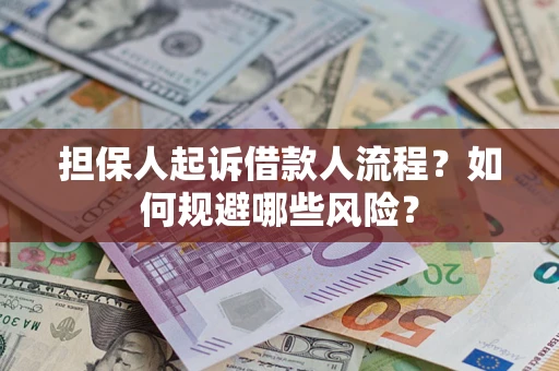 武汉担保人起诉借款人流程？如何规避哪些风险？